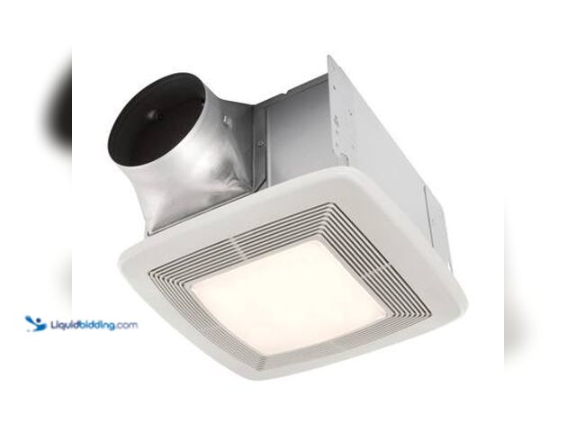 Lot 49-5572258 - Broan-NuTone QT Series Quiet 130 CFM Ceiling Bathroom Exhaust Fan with Light and Night Light, 1.5 So...