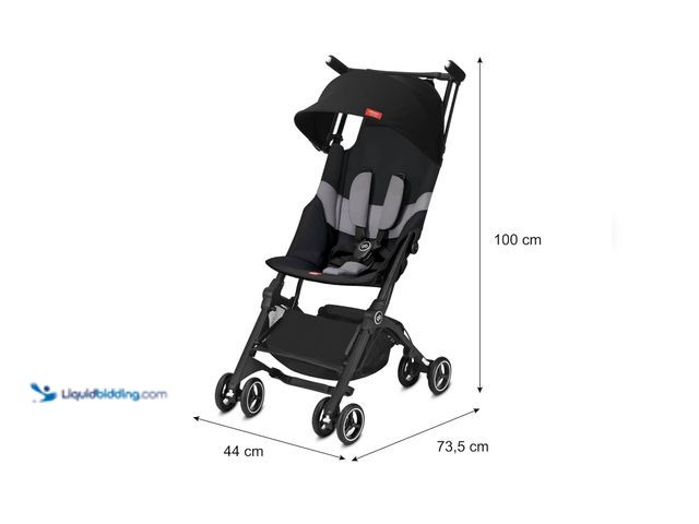 Lot 49-5548862 - gb Pockit+ All-Terrain, Ultra Compact Lightweight Travel Stroller with Canopy and Reclining Seat in ...