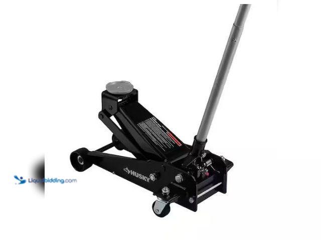 Lot 49-1569075 - Husky 3-Ton Floor Garage Car Jack, Model # HD00107, Used.  Ref#SB107