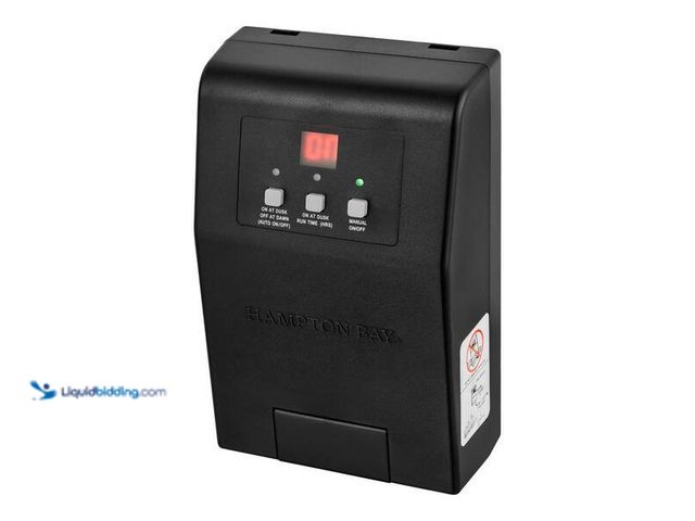 Lot 49-3528661 - Hampton Bay Low Voltage 60-Watt Plastic Landscape Lighting Transformer with Dusk to Dawn Operation M...