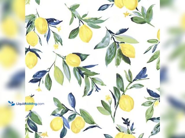Lot 49-2005543 - Approx. (30) sq. ft. of NuWallpaper Lemon Drop Yellow Vinyl Peel & Stick Wallpaper Roll (Covers 30.7...