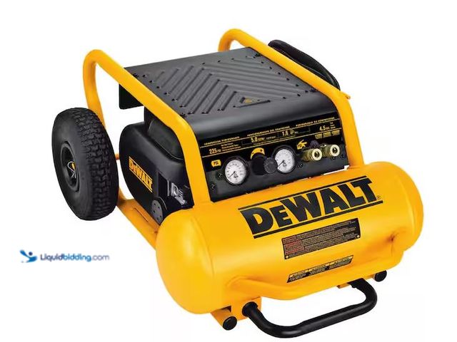 Lot 49-1548070 - DEWALT 4.5 Gal. Portable Electric Air Compressor Model # D55146, Used  Ref#SB1024