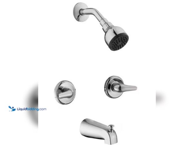 Lot 49-2025316 - Glacier Bay Aragon Double Handle 1-Spray Tub and Shower Faucet 1.8 GPM in Chrome (Valve Included), M...