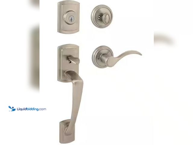 Lot 49-3472082 - Baldwin Torrey Satin Nickel Low Profile Rose Hall/Closet Passage Door Handle Model # 352TOLSLB15CP6A...