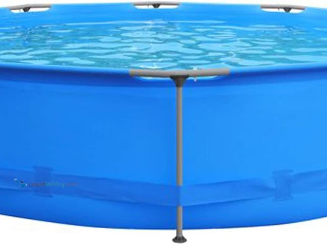 Lot 49-5413005 - Avenli 12' x 30" Round Metal Framed Above Ground Outdoor Backyard Swimming Pool with Simple Quick Co...