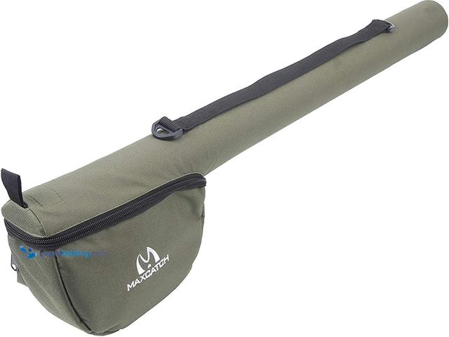 Lot 49-5410798 - Maxcatch Fly Fishing Rod Case with Reel Pouch, Complete Protection Bag, For 9FT 2/4 Pieces Rod, Sing...