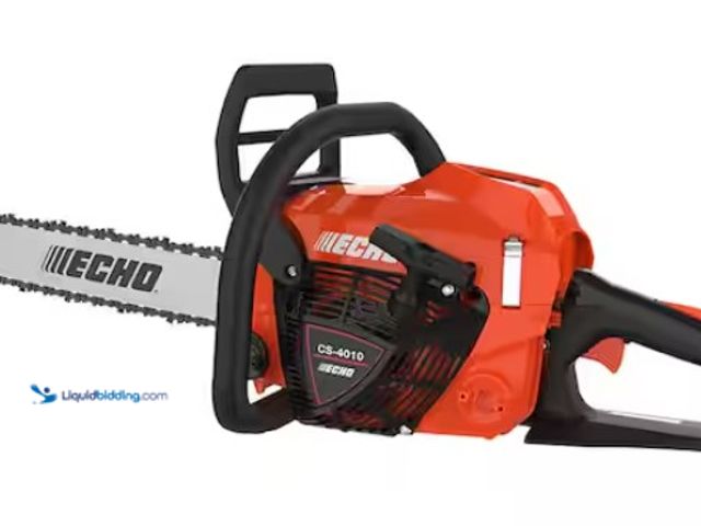 Lot 49-1515663 - ECHO 18 in. 41.6 cc 2-Stroke Gas Rear Handle Chainsaw, Model # CS-4010-18, Slightly used, Unable to ...