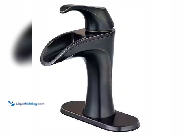 Lot 49-3536764 - Pfister
Brea Single Handle Single Hole Bathroom Faucet with Deckplate in Tuscan Bronze Internet # 2...