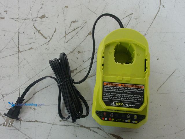 Lot 49-3617087 - RYOBI ONE+ 18V Lithium-Ion Charger Model # PCG002 - slightly used , includes charger only   Ref#HDPA...
