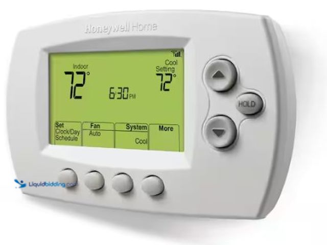 Lot 49-1573079 - Lot of (2) Honeywell Home Smart Wi-Fi 7-Day Programmable Thermostat with Digital Backlit Display, Co...