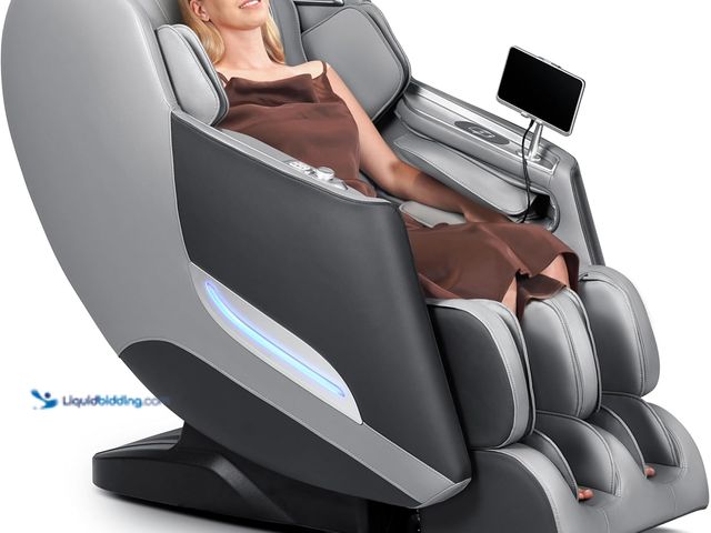 Lot 49-5477874 - Mazzup Massage Chair, 3D Massage Chair Full Body, Zero Gravity Shiatsu Recliner W/Heating, SL Track,...