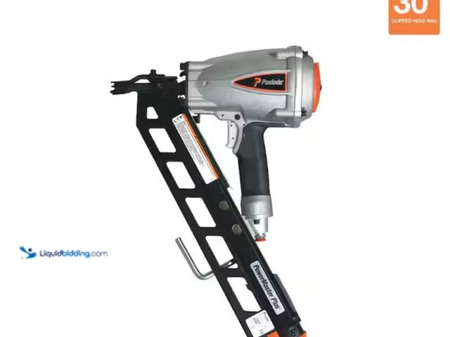 Lot 49-2026392 - Paslode Pneumatic 3-1/2 in. 30 degree Air Corded PowerMaster Plus Clipped-Head Framing Nailer, Model...