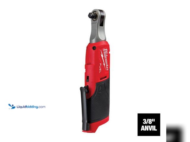 Lot 49-3526144 - Milwaukee M12 FUEL 12-Volt Lithium-Ion Brushless Cordless High Speed 3/8 in. Ratchet (Tool-Only)[Mod...