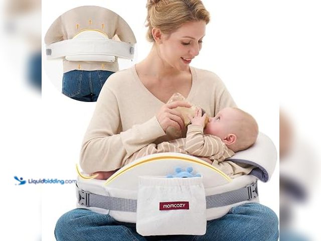 Lot 49-2025618 - Momcozy CozyPro Nursing Pillow for Breastfeeding with Lumbar & Arm Support, Innovative Safety Guard,...