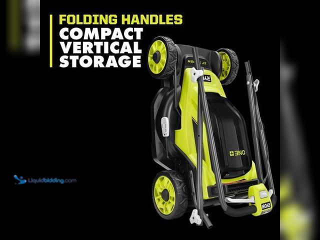 Lot 49-5549964 - RYOBI ONE+ 18V 13 in. Cordless Battery Walk Behind Push Lawn Mower Model # P1180