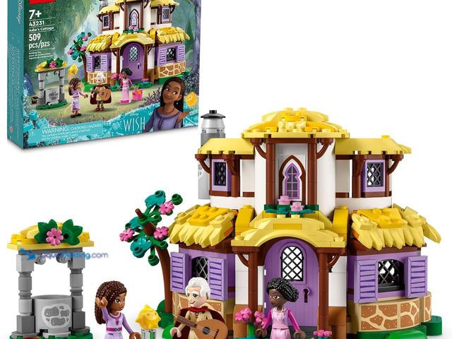 Lot 49-5445515 - LEGO Disney Wish: Asha’s Cottage 43231 Building Toy Set, A Cottage for Role-Playing Life in The Haml...