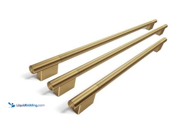 Lot 49-1627263 - KitchenAid Brass French Door Refrigerator Handle Hardware Accessory Kit 1-Pack Model # W11777179, Un...