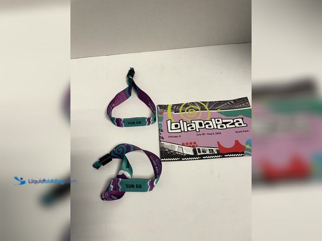 Lot 49-910506 - (2) Lollapalooza Sunday August 2nd, 2026 GA Festival Wristbands – Grant Park, Chicago, IL Experience...