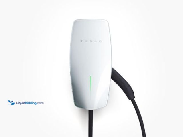 Lot 49-1577226 - Tesla Wall Connector - Electric Vehicle (EV) Charger - Level 2 - up to 48A with 24' Cable, Model # B...