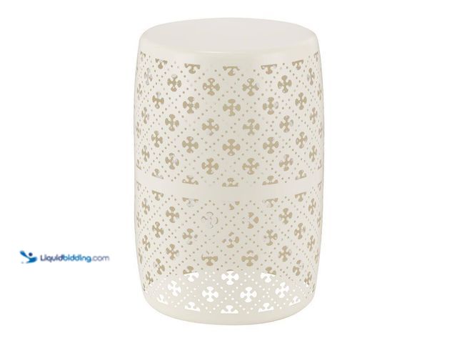 Lot 49-5464049 - Hampton Bay
Chalk Metal Outdoor Patio Garden Stool Unused