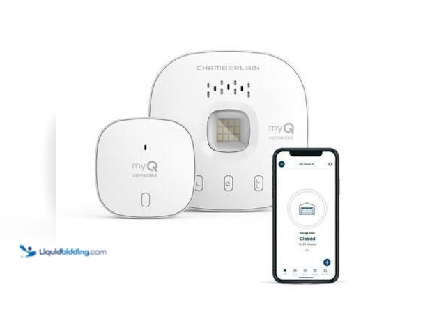 Lot 49-5548927 - Chamberlain myQ Smart Garage Control with WiFi Hub Model # myQ-G0401 UNUSED. UNABLE TO TEST