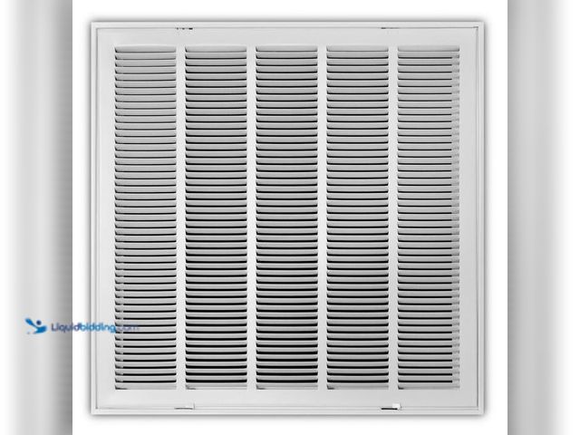Lot 49-2024669 - Everbilt 24 in. x 24 in. Steel Return Air Filter Grille in White. Model # E190RF24X24. MSRP $60. Unu...