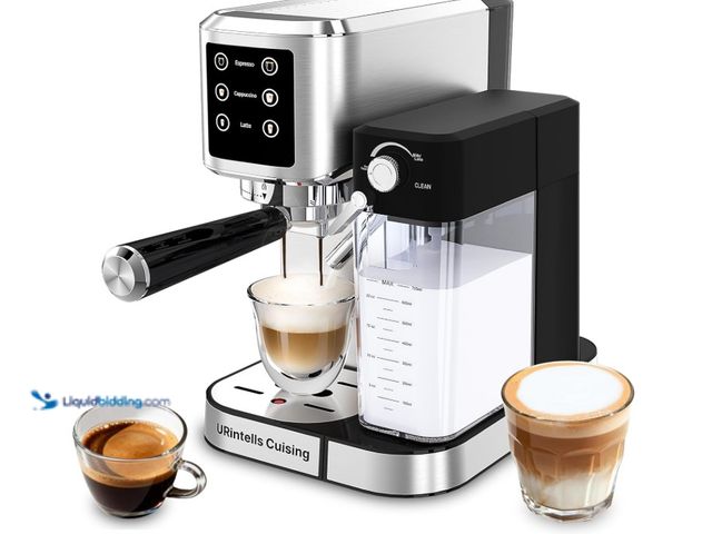 Lot 49-3431924 - Espresso Machine 20 Bar Touchscreen Espresso Maker with Automatic Milk Frothier for Cappuccino Latte...