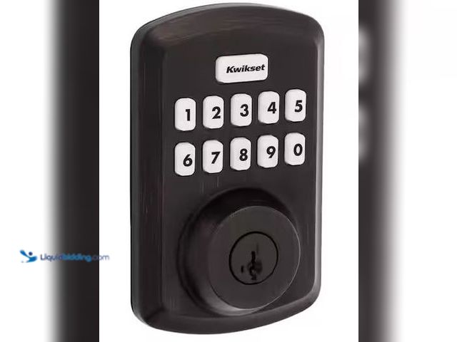 Lot 49-5460440 - Kwikset
Powerbolt 250 10-Button Keypad Venetian Bronze Transitional Electronic Deadbolt Door Lock I...