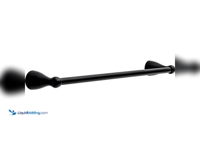 Lot 49-5581565 - QTY 2 - Delta Foundations 18 in. Wall Mounted Towel Bar Bath Hardware Accessory in Matte Black Model...