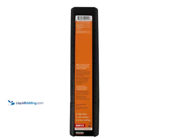Lot 49-1628233 - RIDGID 1/8 in. E6013 Stick Welding Electrode Gen Purpose-All Position Welding Rod for Clean Mild Ste...