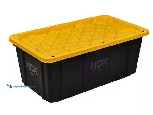 Lot 49-5486977 - HDX
40 Gal. Tough Storage Tote in Black, no lid
Internet # 328027044
Model # 999-40G-HDX
Store S...