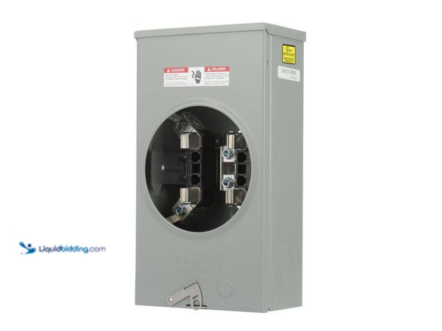 Lot 49-3512403 - Siemens
200 Amp 4 Jaw Horn-Bypass Ringless Overhead Fed Meter Socket with 7/8" Barrel Lock Knockout...