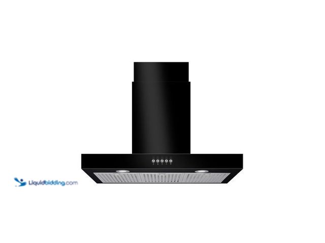 Lot 49-5413174 - Vissani
Lora 30 in. 350CFM Convertible T-Shape Wall Mount Range Hood in Black with Charcoal Filters...