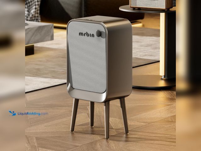 Lot 49-3563828 - MRBIN Motion Sensor Trash Can Bathroom with Butterfly Lid and Leg, 5.5 Gal / 20 L Tall Automatic Tou...