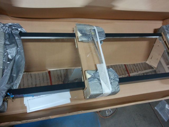 Lot 49-1547613 - mirroetk triple view professional over the door dressing mirror with 4 mirrors black, Model# 3vu1448...