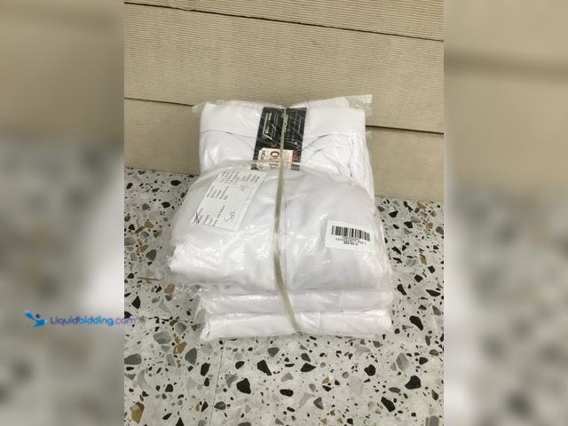 Lot 49-5410464 - Lot of 5. White Synthetic Polyester Robe Set with Pants and Sheer Sleeves. Unused