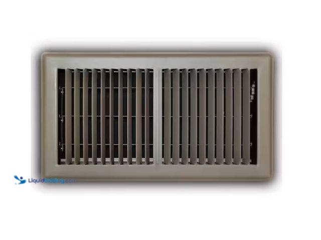Lot 49-1624792 - Lot of (6) Everbilt 6 in. x 12 in. 2-Way Steel Floor Register in Brown Model # E150MB06X12, Unused.R...