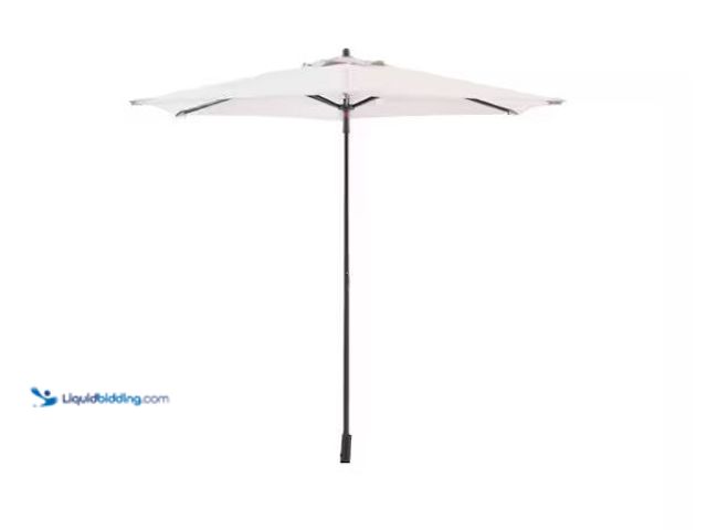 Lot 49-5551483 - StyleWell
7.5 ft. Steel Market Outdoor Patio Umbrella in Putty Beige, Unused