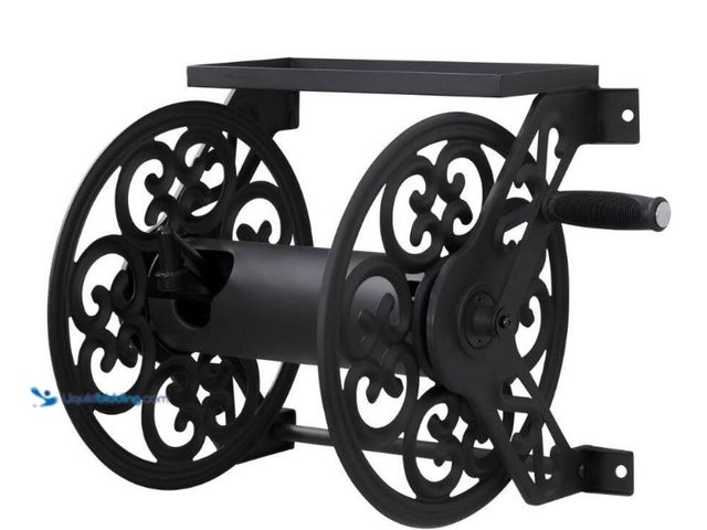 Lot 49-3564484 - LIBERTY GARDEN
125 ft. Black Steel Decorative Wall Mounted Garden Hose Reel. Model # 708-B. Very us...