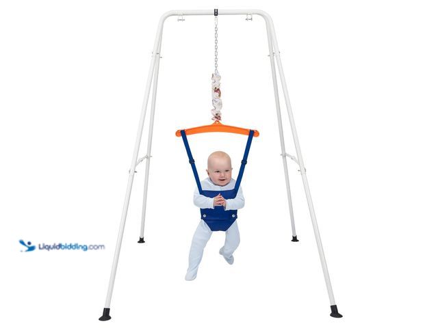 Lot 49-5410851 - Baby Jumper with Stand, Adjustable Chain for Toddler Infant 6 Months and Up, Baby Exerciser with Sea...