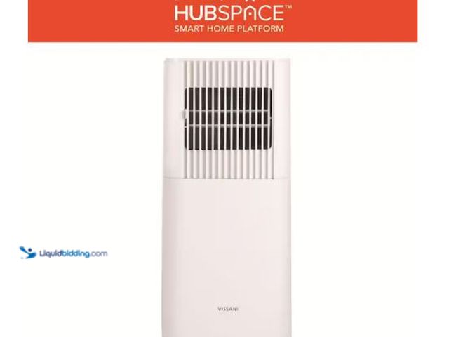 Lot 49-1630751 - Vissani 6,000 (DOE) BTU 115-Volt Portable Air Conditioner Cools 250 sq. ft. with Remote in White, Po...