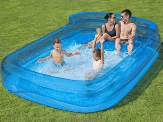 Lot 49-1625722 - H2OGO! Inflatable Family Lounge Pool, Model # 1872209, Slightly used.  Ref#CRS0626