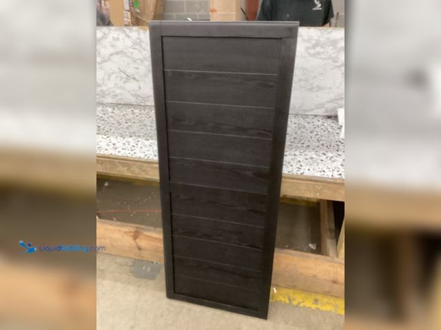 Lot 49-3531443 - Modway MOD-6217-BLK Robbie Full Wood Headboard, Black ASIN:B08GMBV5NK Item is used with scuffs and s...