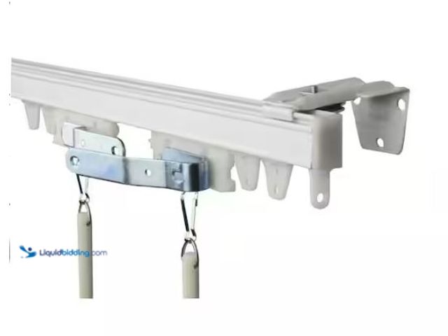 Lot 49-1565921 - Rod Desyne 144 in. Single Curtain Rod in White, Model # TK12W, Unused.  Ref#HD0108