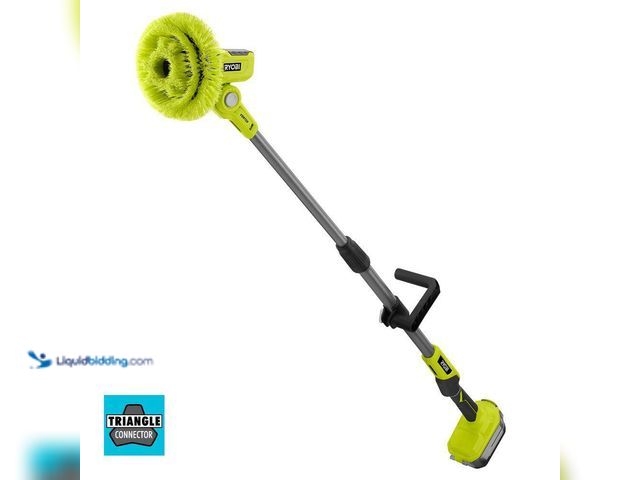 Lot 49-5484748 - RYOBI
ONE+ 18V Cordless Telescoping Power Scrubber (Tool Only) (attachments included) (powers on) U...