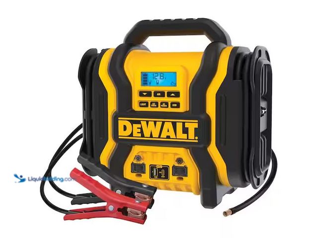 Lot 49-1576653 - DEWALT Portable Power 2000 Peak Amp Jump Starter w/Digital Compressor Model # DXAEPS14, Used, Scuffs...