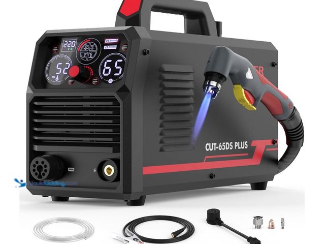 Lot 49-3431534 - YESWELDER CUT-65DS PLUS Plasma Cutter, 65Amp 110V/220V Non-High Frequency Non-Touch Pilot Arc 4-In-1...