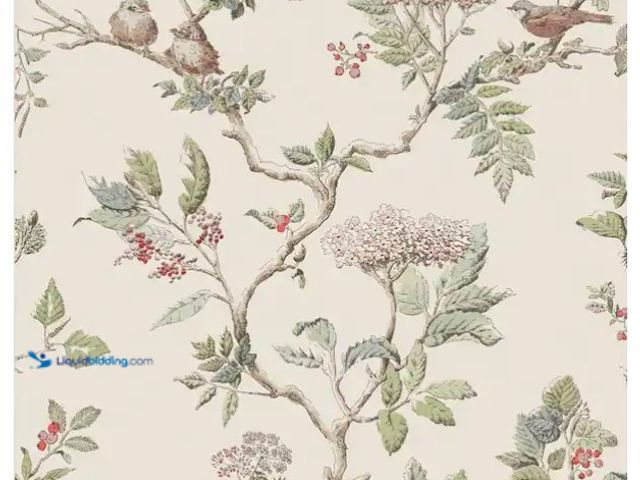 Lot 49-1575464 - Laura Ashley Laura Ashley Elderwood Natural Wallpaper, Model # 113346, New  Ref#ASRHD0130