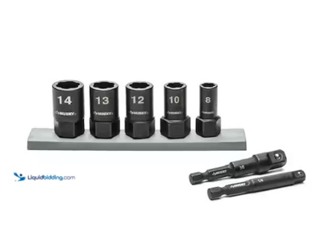 Lot 49-2004477 - Husky Metric Dual Direction Extraction Socket Set (7-Piece), Model # HXTRAC7PCMM, Unused.   Ref#ASB0...