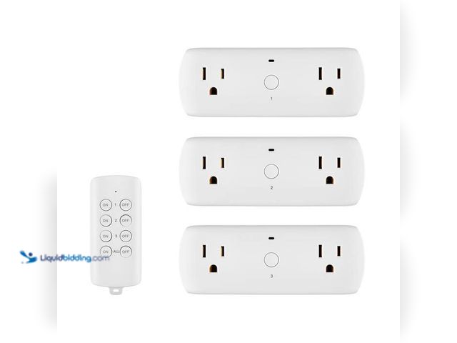 Lot 49-5414079 - Commercial Electric
Wireless Indoor Remote Control AC/DC Adapter, White(3-Pack), unused 2 pack